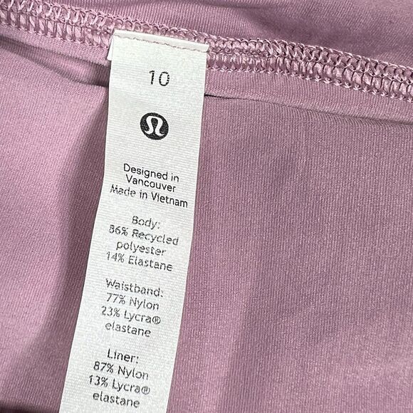 Lululemon Skirt Womens Size 10 Pink Pace Rival Mid Rise Tennis Skort Athletic - Picture 11 of 13